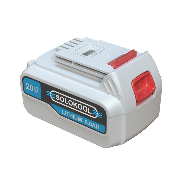 20V 6Ah Li-ion Battery With USB Charger